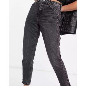 Topshop Faded Black Ankle Jeans